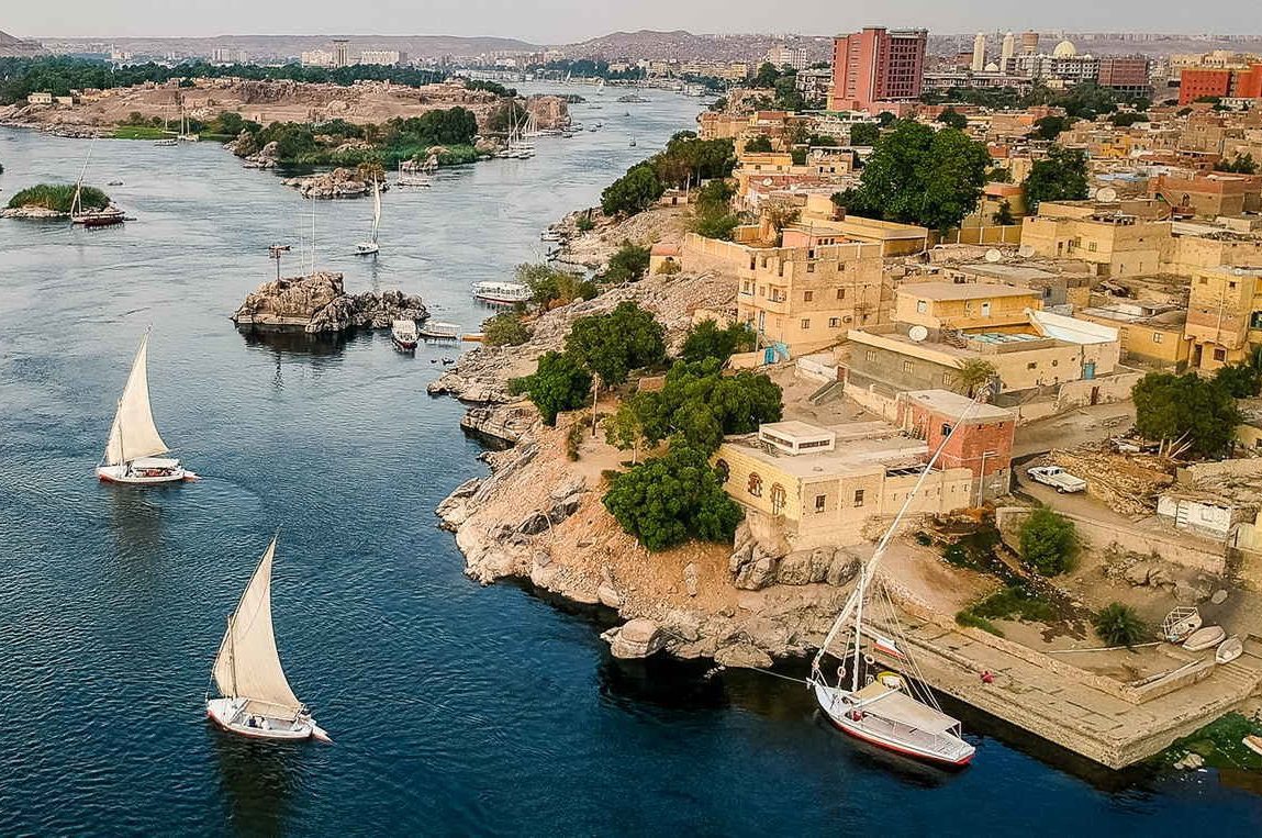 spacer po Nilu.